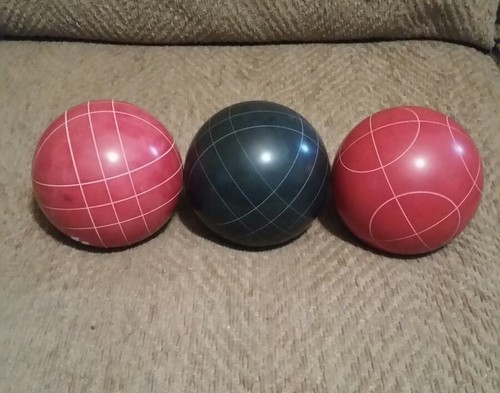 3 SPORTCRAFT BLACK & RED BOCCE BALL Replacements