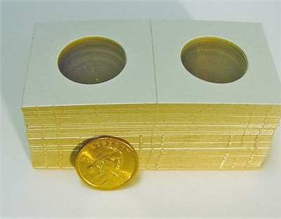 50 New Small Dollar Cardboard Staple Type Coin Flips