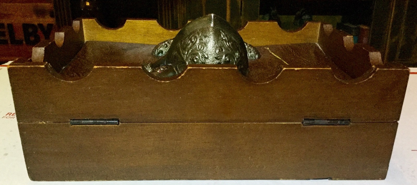 Vintage Men’s Valet Jewelry  Box Knight Castle Theme