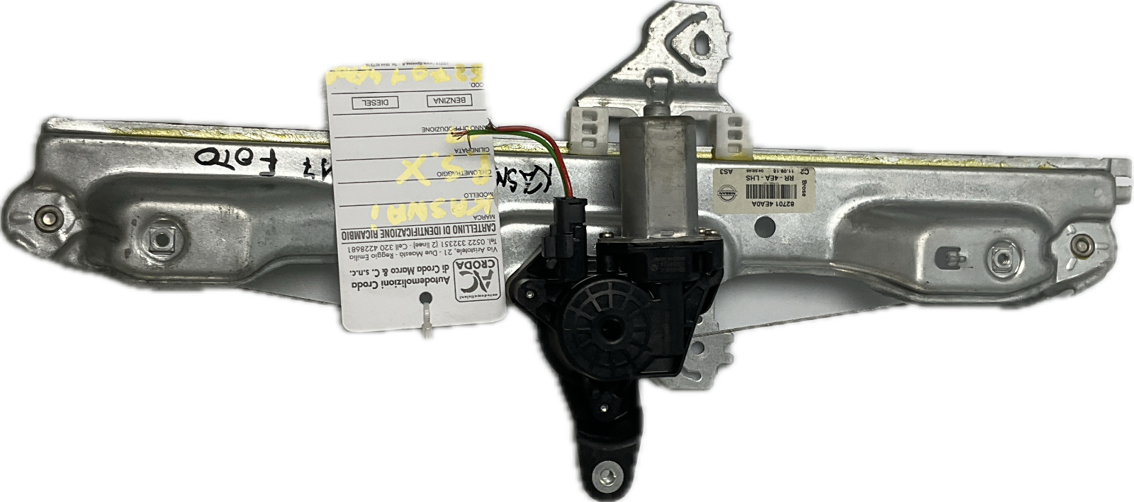 Alzavetro alzacristalli posteriore sinistro NISSAN QASHQAI 2013-2017 82701 4EA0A