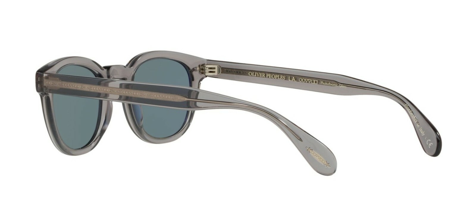 Pre-owned Oliver Peoples Sheldrake Sun Ov 5036s Workman Grey/indigo (1132/r8) Sunglasses In Blue