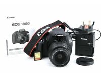 Canon EOS Rebel T5 1200D 18MP DSLR Digital Camera 18-55mm lens