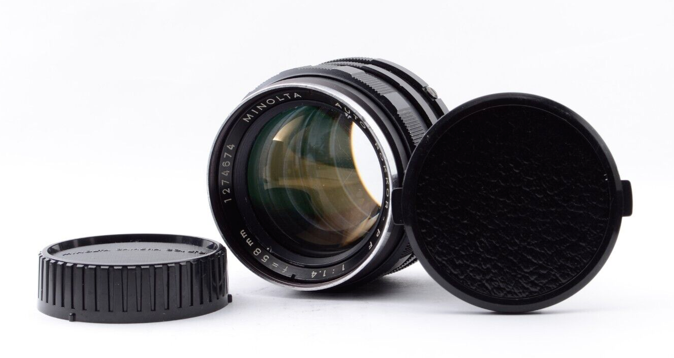 Near Mint】MINOLTA AUTO ROKKOR-PF 58mm f/1.4 From Japan