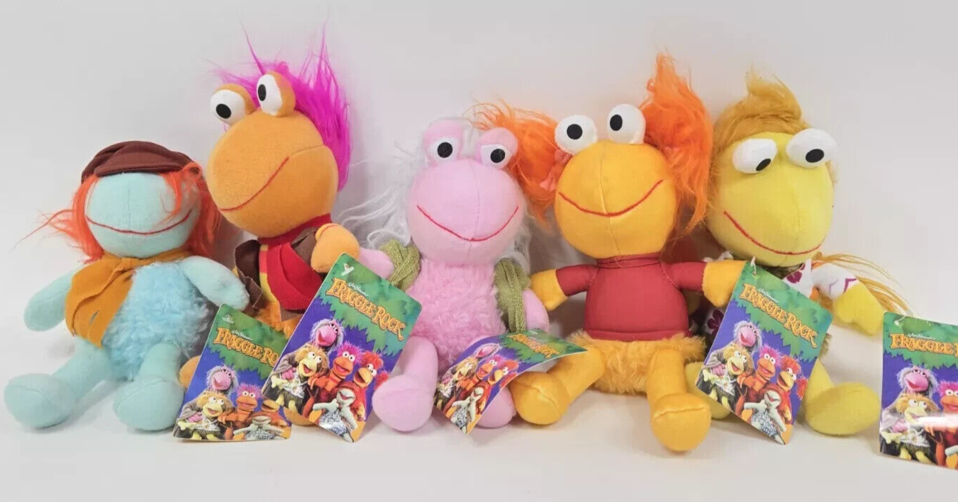 Set of 5 Fraggle Rock Plush Toys 7-8 inch Boober Mokey