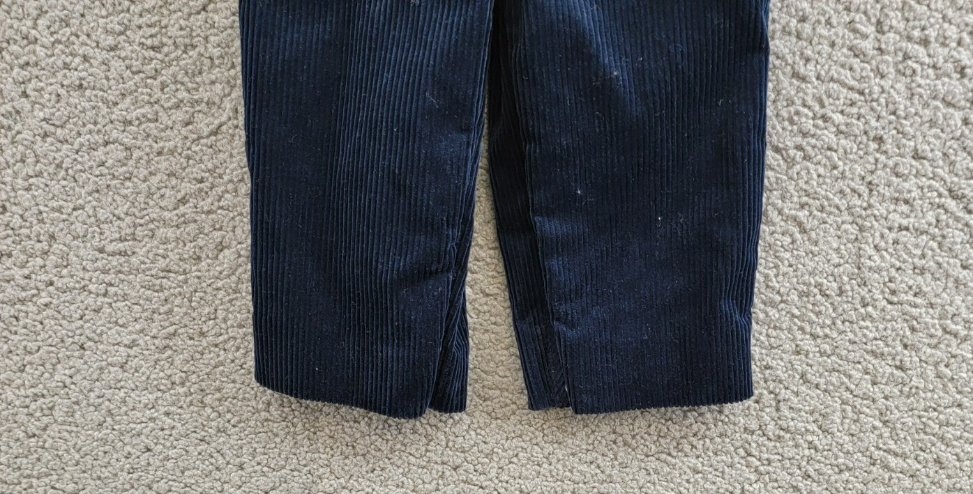 Ralph Lauren 2-Piece Plaid Shirt & Corduroy Overalls Set Baby Boys 12M Navy L/S - Picture 4 of 21