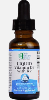 Ortho Molecular - Liquid Vitamin D3 with K2 - 1 OZ Liquid