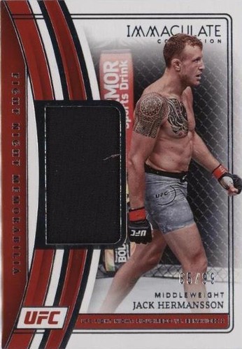 2023 Panini Immaculate Collection UFC - Jack Hermansson #FN-JHM