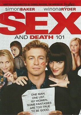 Sex and Death 101 (DVD, 2008) Winona Ryder, Simon Baker Patton Oswalt. New,