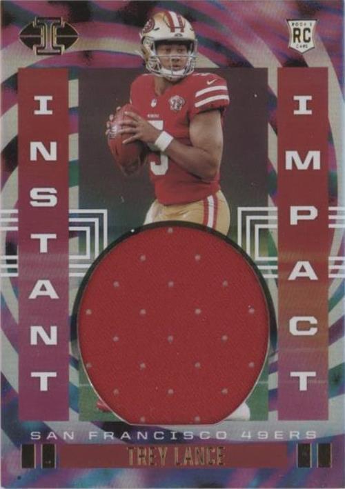 2021 Panini Illusions Instant Impact Trey Lance Rookie MEM RC #II-TRL