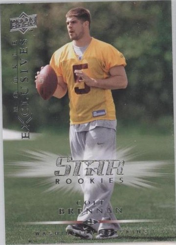 2008 Upper Deck Rookie Exclusives Colt Brennan #RE71