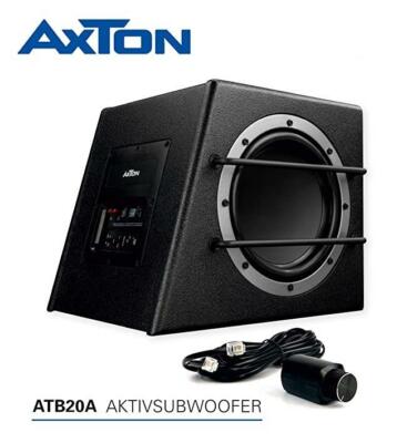 AXTON ATB20A 20Cm Active Subwoofer With Passive Membrane Bass Box With Amplifier