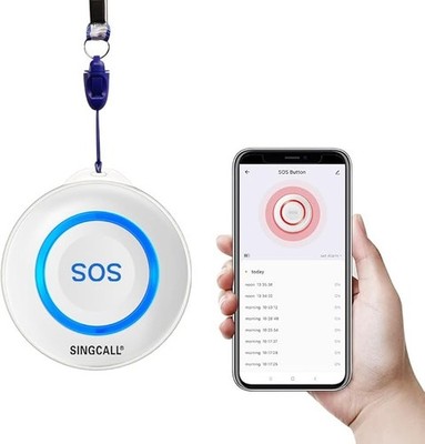 SINGCALL Tuya Wifi Smart SOS Emergency Button for Elderly, Personal Alarms for E