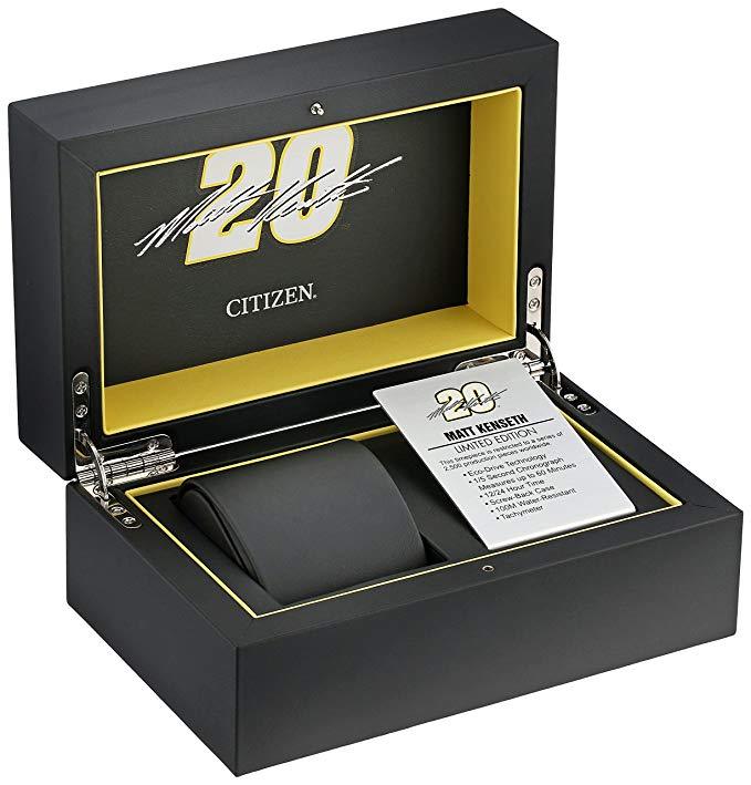 Pre-owned Citizen Men's Ca4159-03e Matt Kenseth Ecosphere Japanese Quartz Black Watch