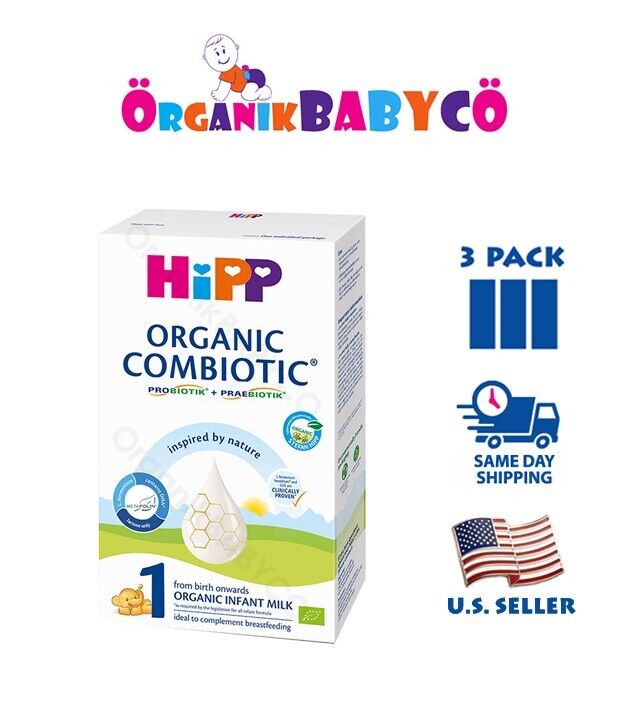 HiPP  Stage 1 COMBIOTIC ORGANIC Baby Formula from DAY 1-550g FREE Shipping 3PACK
