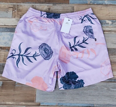 Men Nike SB Skate Board Beach Shorts Purple Print Swim Trunks DH2952 530 Hybrid