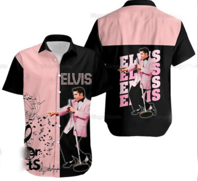 Elvis Presley Hawaiian Shirt Elvis Presley Merch Gift For Fans S 5Xl