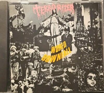 Terrorized World Downfall Mosh 16CD EAR 1989 Early Press Silver ,pink,orange 