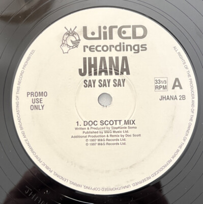 JHANA Say Say Say (Remixes) 12" 33rpm UK RARE PROMO 1997 EX