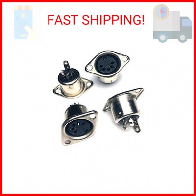 CESS DIN Female 5-Pin Jack Socket Connector Panel Mount Soldering - 5 Pin MIDI D