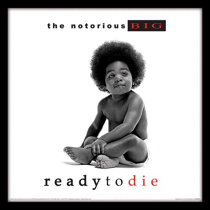 ポスター付The Notorious B.I.G. 「Ready To Die」 Notorious B.i.g. Biggie Smalls Ready to Die Rap Album Singer