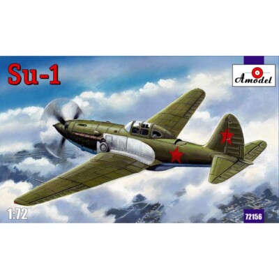 Amodel 72156 Plastic model airplane kit Scale 1:72 Sukhoi Su-1 Soviet fighter