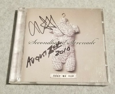Rare! Hear Me Now by SECONDHAND SERENADE Signed Autographed CD by John Vesely 