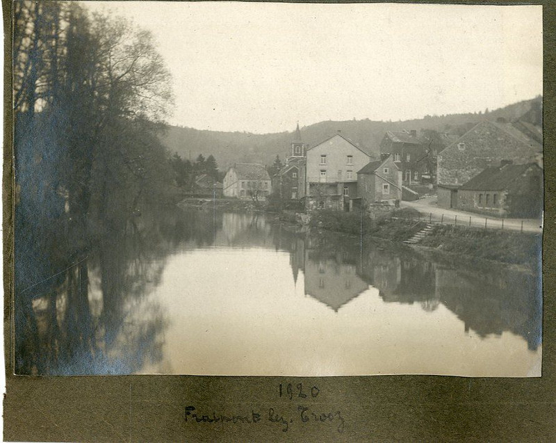 Belgique, Fraipont (Trooz) 1920 Vintage Silver Print.  Tirage Argentique  8x