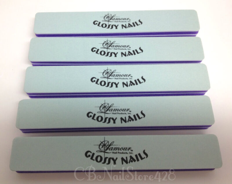 Lamour - Glossy Nail Jumbo Buffers Size LARGE 7 inches - 5 counts