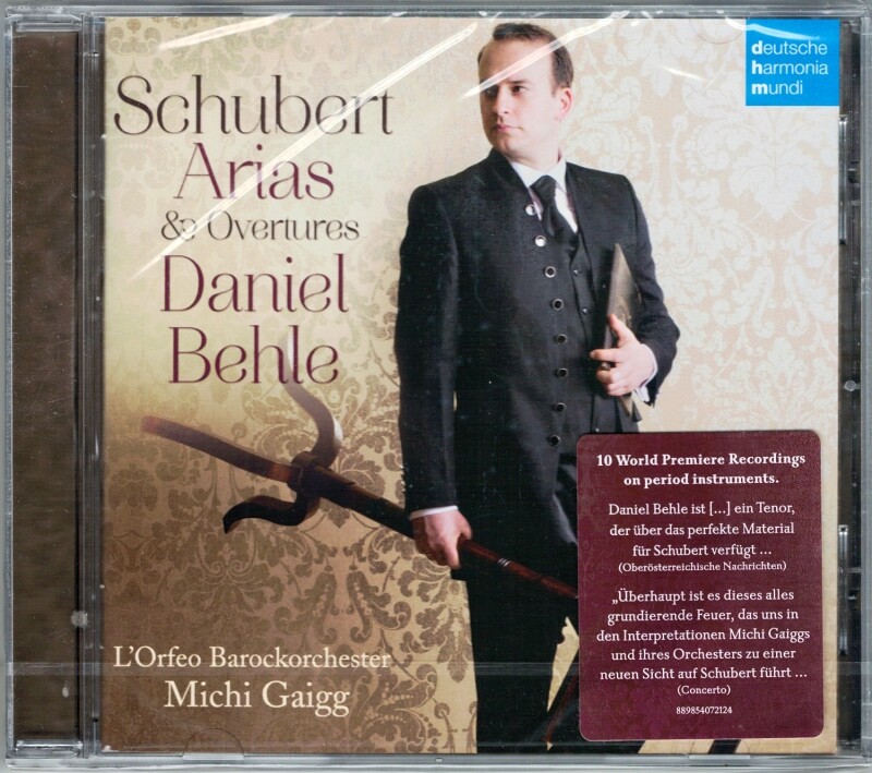 Daniel BEHLE: SCHUBERT Zauberharfe Adrast Zauberglöckchen Lazarus MICHI GAIGG CD