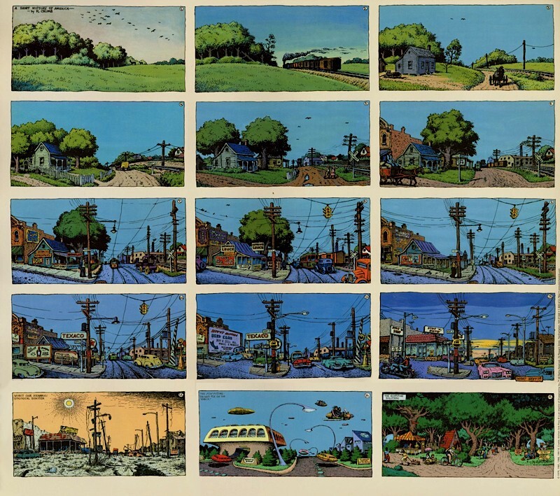 Robert Crumb Poster - A Short History of America by
