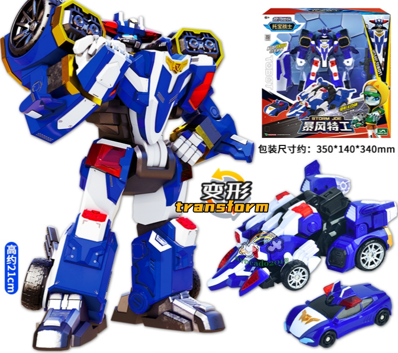 Tobot V Galaxy Detectives Storm Joe Transforming Vehicles Robot Figure Toy