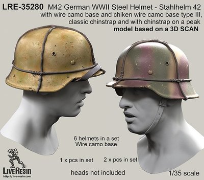 バイザー Live Resin 35280 1/35 WWII German M42 Helmet (3) | eBay