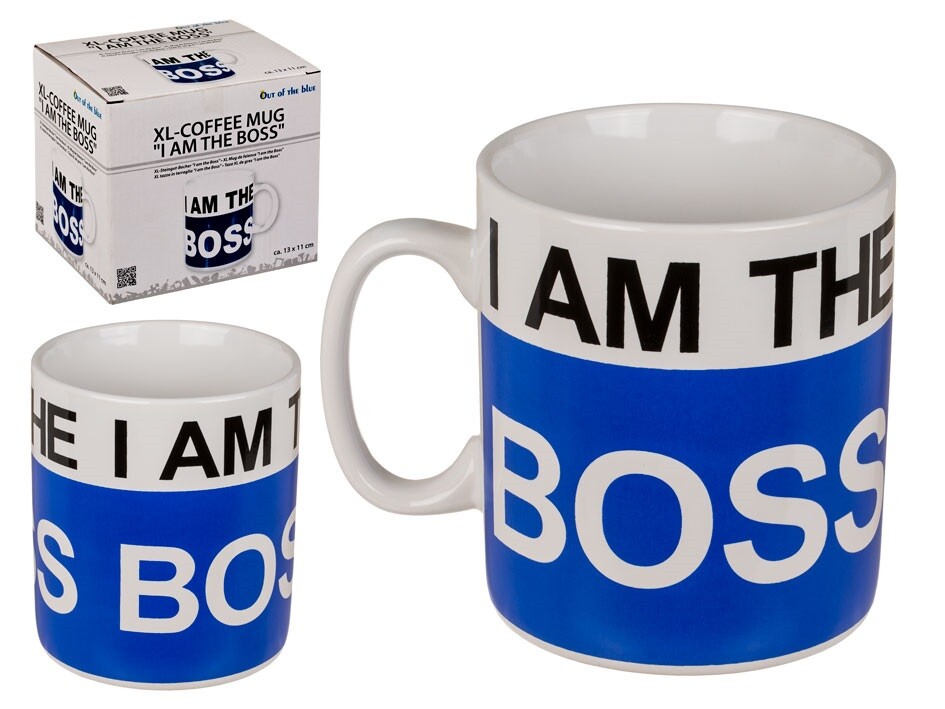 I Am The Boss Giant Mug Tea Coffee Cup Funny Secret Santa Stocking Filler Gift Ebay