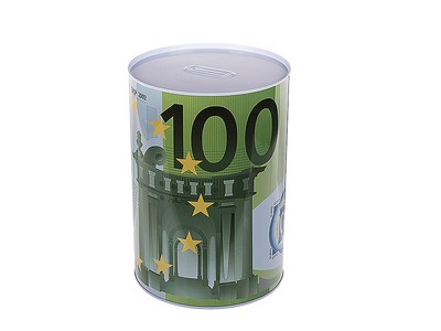 XXXL Blech Spardose 100 Euro Metall Sparbüchse Geld Kasse Sparschwein groß XXL