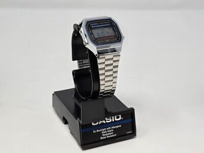 vintage casio watch unisex water resistant aq307 stainless steel back gold tone 275385952292