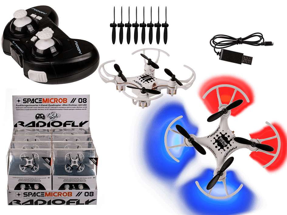 Ferngesteuerter 4-Kanal Quadrocopter LED
