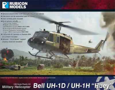 Rubicon Models, Bell UH-1D/UH-1H ''Huey'', 1/56th scale Plastic Model 280119