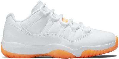 Женские кроссовки Jordan 11 Retro Low Bright Citrus White/Bright Citrus (AH7860 139)