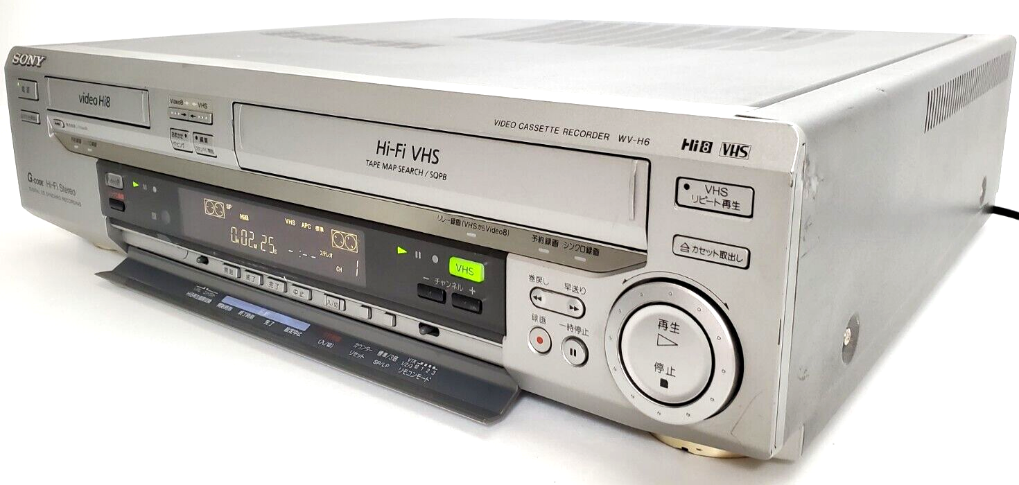 SONY WV-H6 Hi8 8mm VHS VCR W Video Deck Player 2001 NTSC SONY WV-H6 Hi8 8mm VHS VCR W Video Deck Player 2001 NTSC