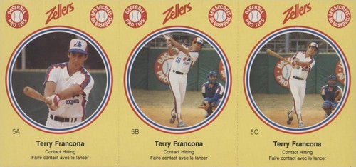 1982 Zellers Baseball Pro Tips Montreal Expos - Terry Francona #5