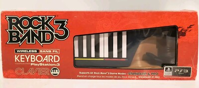 IOB Sony PS3 PlayStation 3 Rock Band 3 Music Keyboard with Dongle and NEW Strap