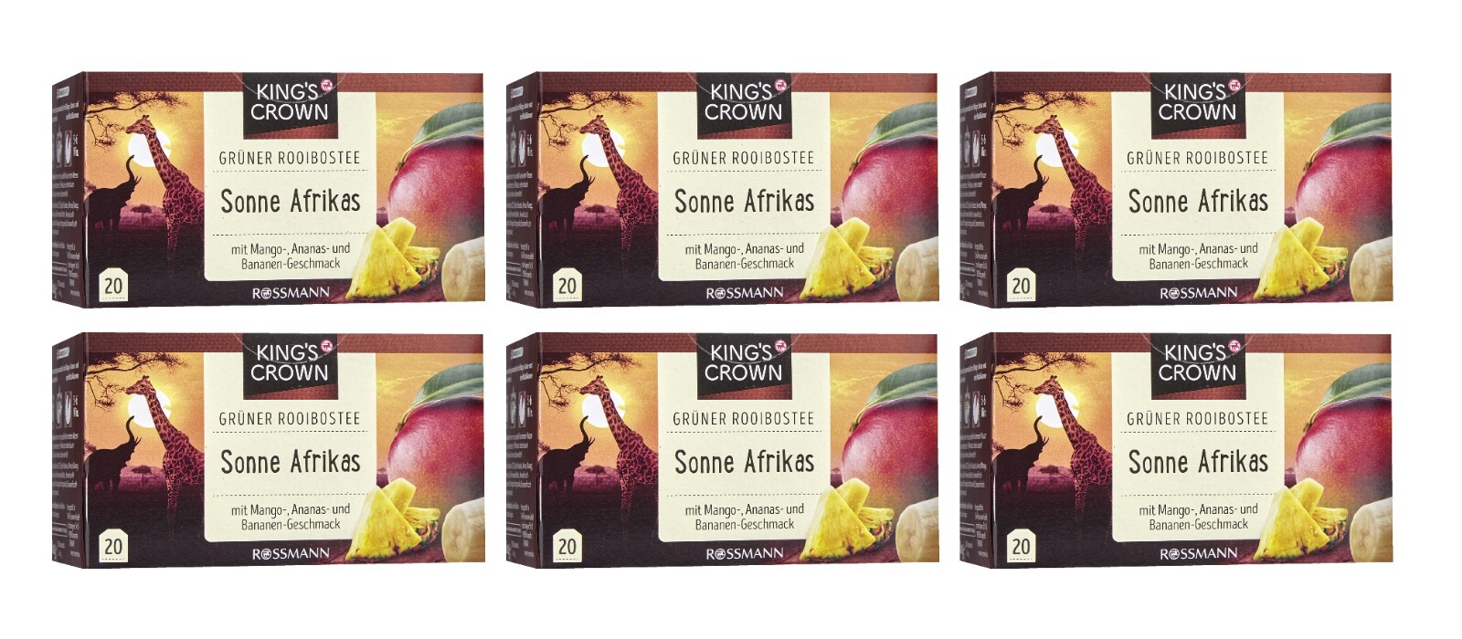 Unter der glühenden Sonne Afrikas 6 x 40g | KING'S CROWN
