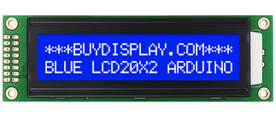 Low-Cost 2002 20x2 Charcter LCD Display Module Blue White Color