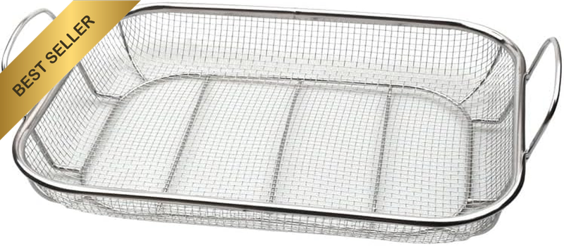 Stainless Steel Multi-Functional Mesh Basket, 16.73 X 11.02 X 4.13 Inches, BBQ G