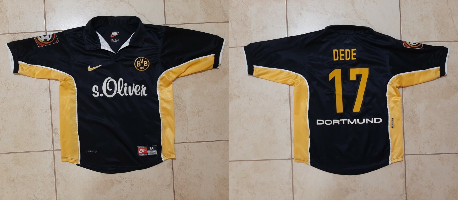 【1998/2000】NIKE ナイキ　ドルトムントUK ユニフォーム XL 1998 2000 BVB Borussia Dortmund Home Kit Nike Vintage