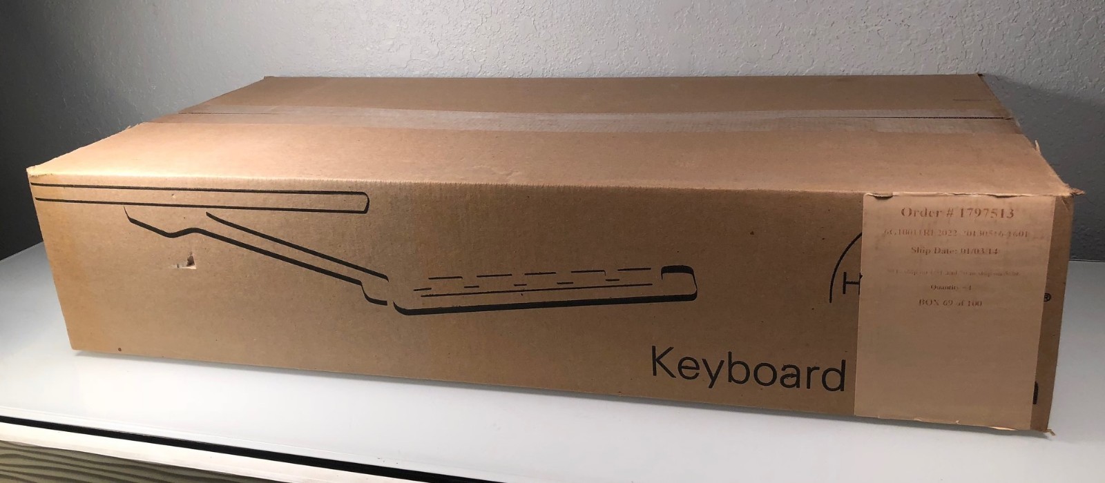 New Humanscale 6G Series Keyboard System w Mouse Tray Gel Wrist Rest