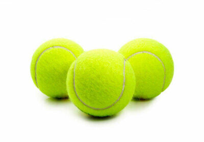 Set 3 palline da tennis gialle palle per allenamento racchetta sport racchettoni