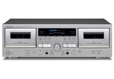 TEAC Double Cassette Deck W-1200 Silver 100V High Quality Sound NEW From Japan