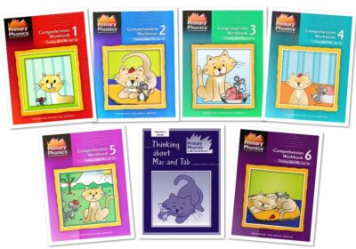 Primary Phonics Comprehension Complete 7 Workbooks Set -- Thinking About Mac...