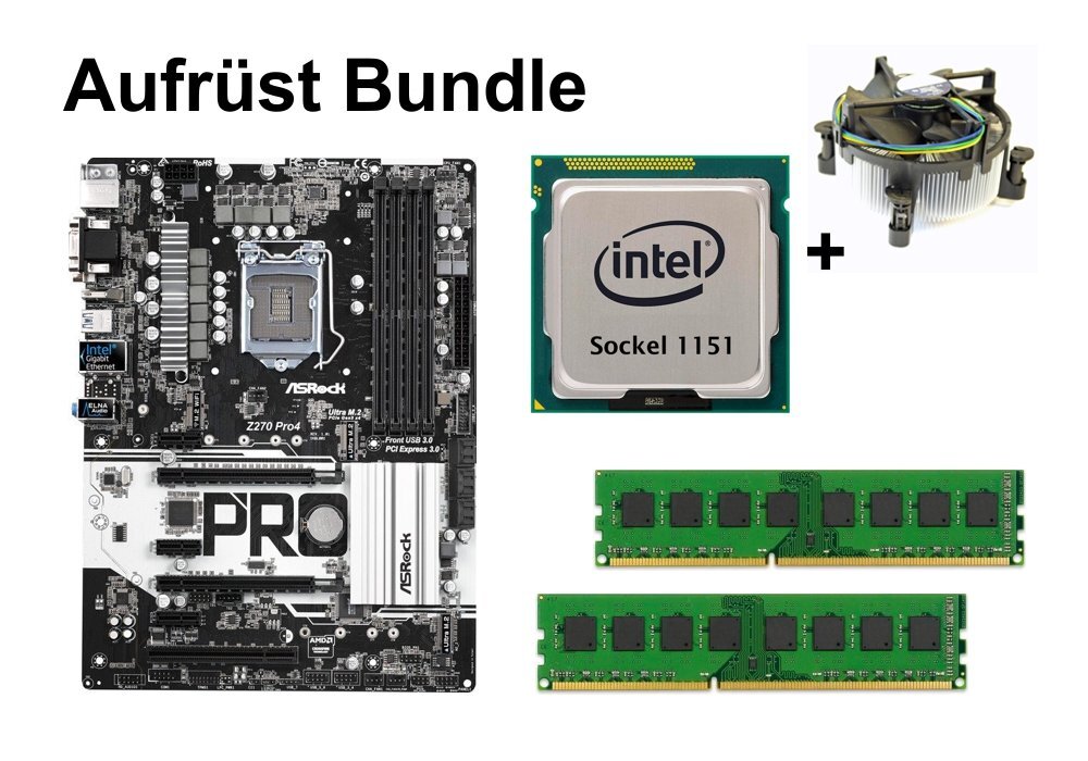 Bundle - ASRock Z270 Pro4 + Intel Core i3 6th / 7th Gen +